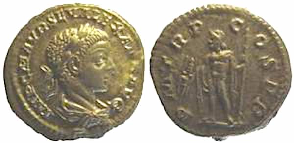 SEVERUS ALEXANDER, JUPITOR, DENARIUS