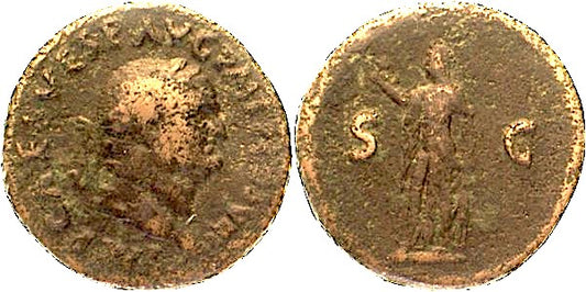 VESPASIAN, SPES, AS