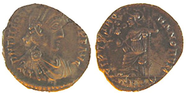 THEODOSUS I, VIRTVS, SILIQUA