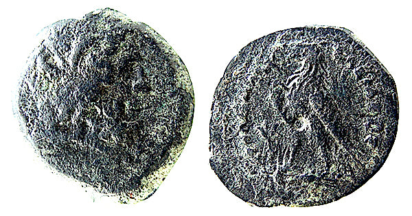 PTOLEMY VIII EVERGETES,  CLOSED WING EAGLE, HEMIOBOL