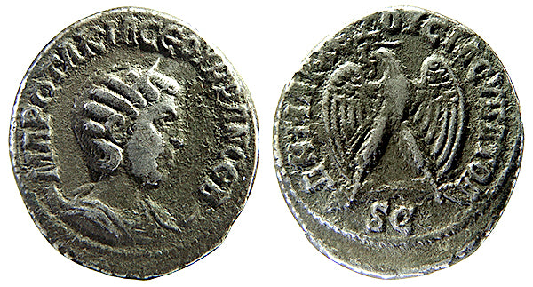 PIERIA, ANTIOCH, OCTACILA SEVERA, EAGLE WITH OPEN WINGS, TETRADRACHM