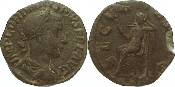 GORDIAN III, SECURITAS, SESTERTIUS