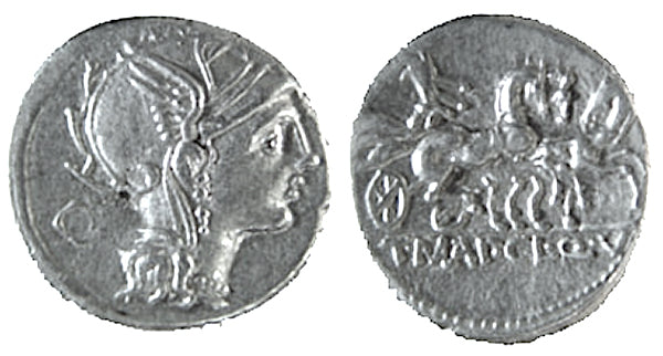 CLAUDIUS PULCHER,T MANLINUS MANCINUS, APPIUS CLAUDIUS, VICTORY, DENARIUS