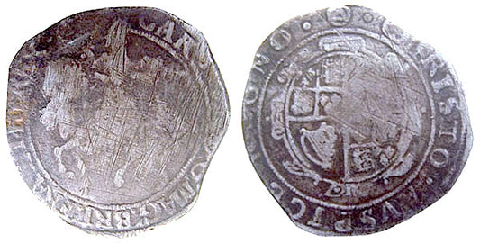 CHARLES I, TOWER MINT, 1641-1643, HALF CROWN