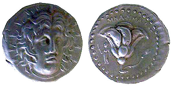 CARIAN ISLANDS, RHODES, HELIOS, DIDRACHM