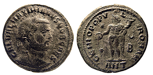 GALERIUS MAXIMIANUS, GENO, FOLLIS