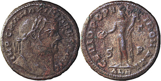 MAXIMIANUS, GENO POPULI, FOLLIS