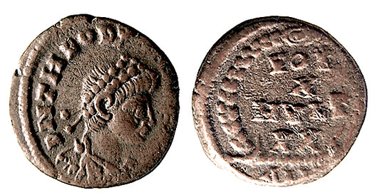 THEODOSIUS I, VOT X, AE-4