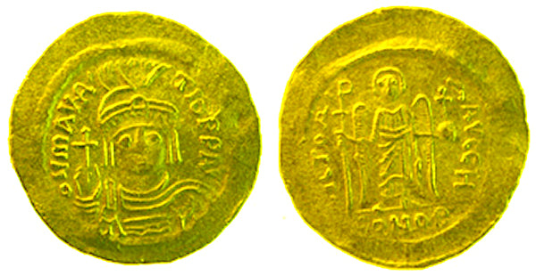 MAURICE TIBERIUS, VICTORIA, SOLIDUS