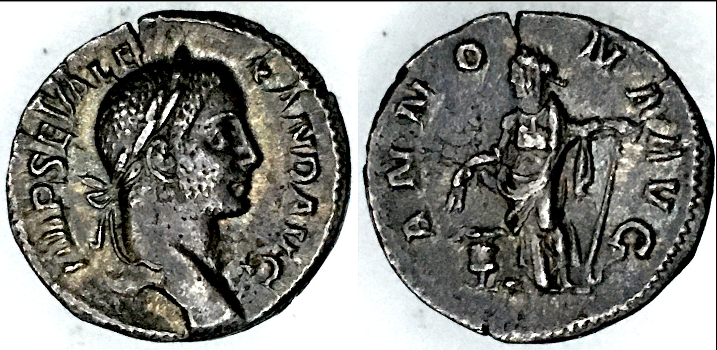 SEVERUS ALEXANDER, ANNONA, DENARIUS