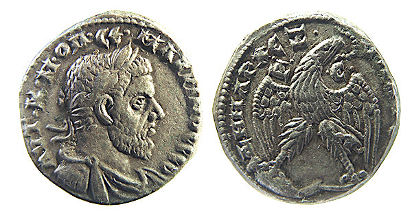 SELEUCIS AND PRIEUR, ANTIOCH SYRIA, MACRINUS, EAGLE OPEN WINGS, TETRADRACHM