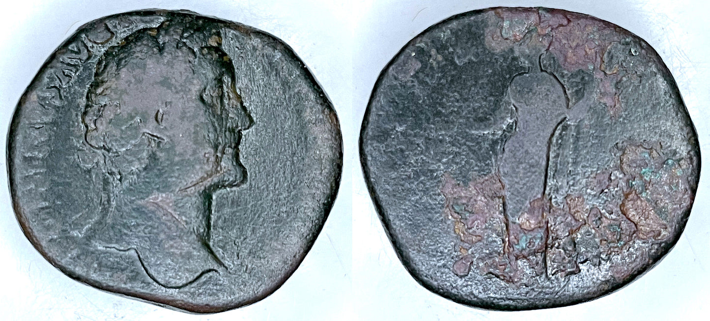 AE SESTERTIUS, ANTONINIUS PIVS, SALVS